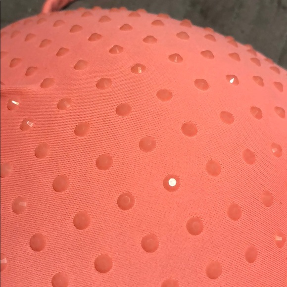 Pink Rhinestone Swimsuit Top - Picture 2 of 5